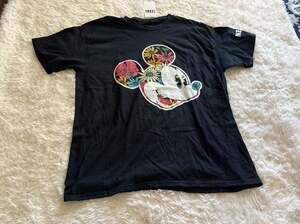 Disney x Neff Mickey Mouse Floral Icon Graphic T-Shirt Black